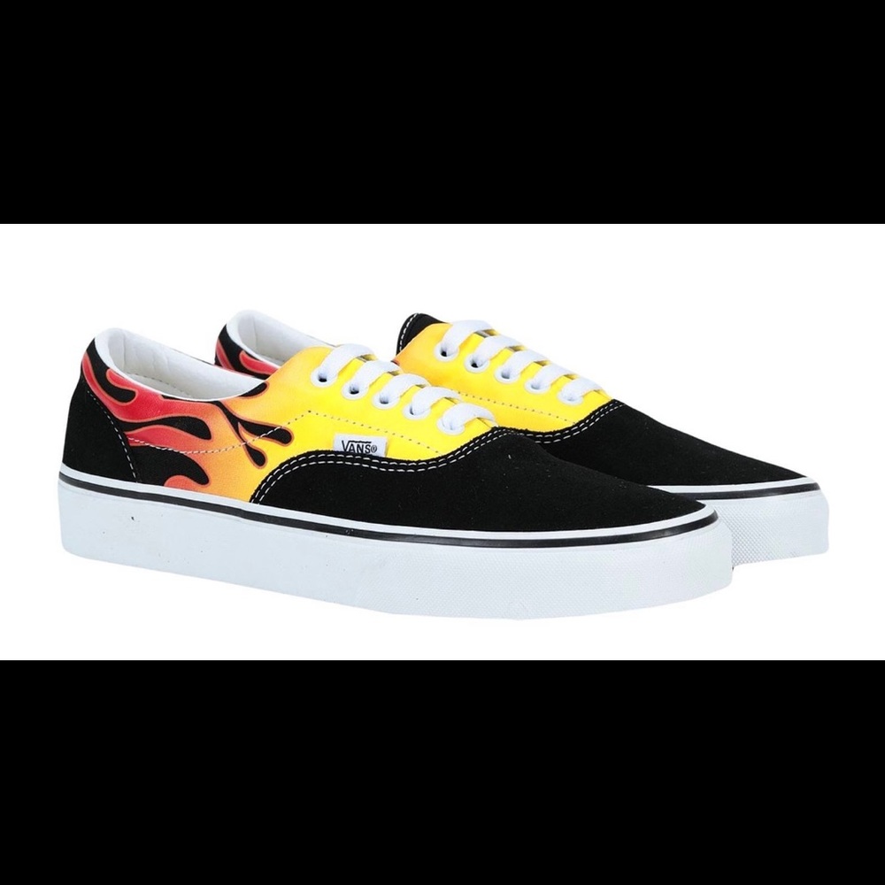 NIB Vans flame skater shoes unisex women’s  size 7.5. Men’s 6